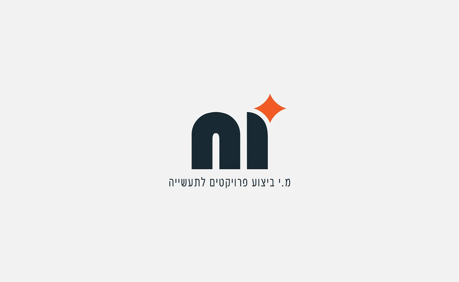המיתוג של מ.י. נירוסטה: הלוגו על רקע בהיר